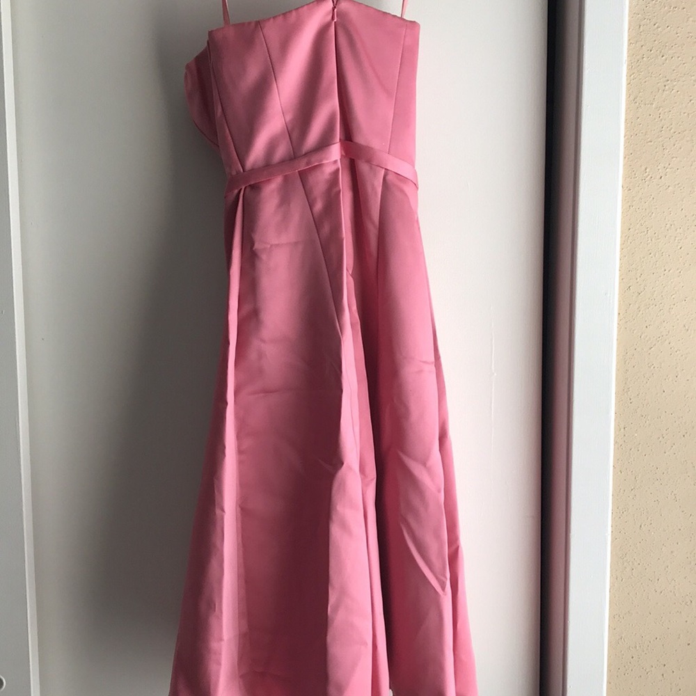 Pink strapless dress